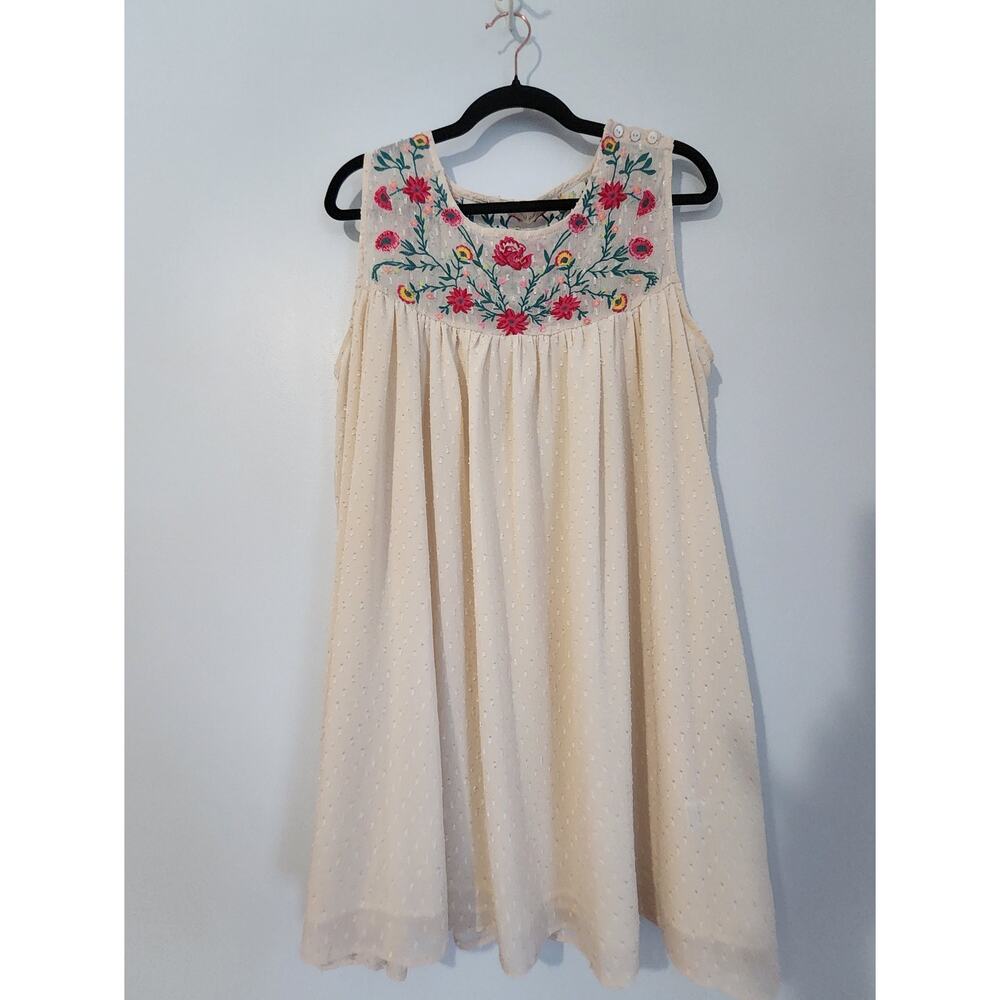 Altar’d State Boho Floral Embroidered Dress